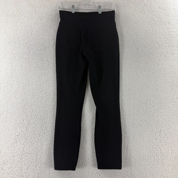 Spanx The Perfect Black Ponte Ankle Pants Womens Small Pull On Stretch High-Rise - Picture 10 of 16